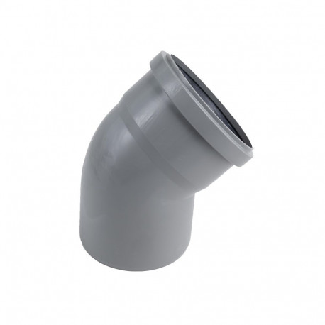 SOIL&WASTE BEND 75X45 GREY