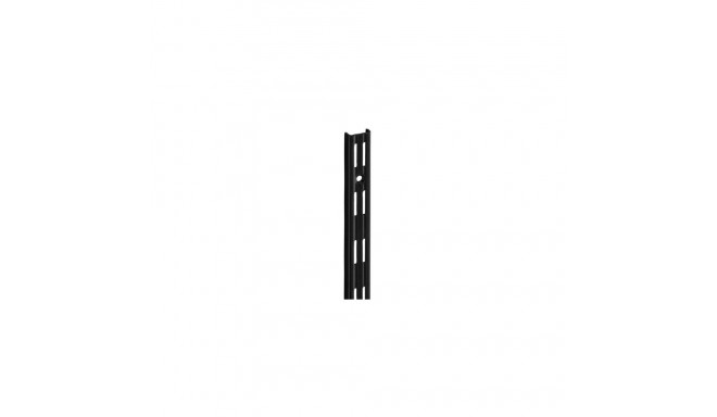 WALL UPRIGHT. DOUBLE SLOT 495 MM BLACK