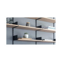 WALL UPRIGHT. DOUBLE SLOT 495 MM BLACK