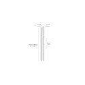 WALLBAND SINGLE 495MM GREY