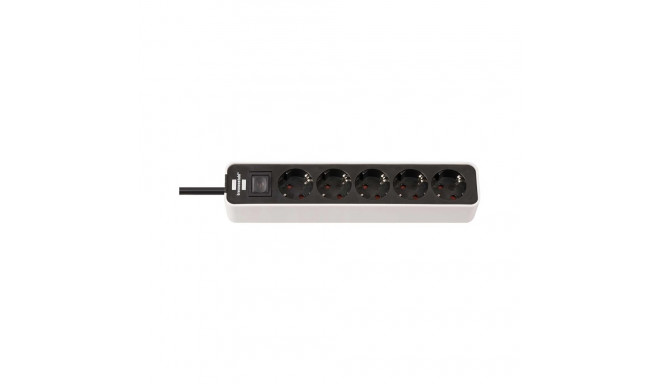EXT CORD ECOLOR 1153250020 1,5 m 5V must/valge