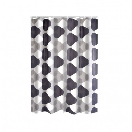 SHOWER CURTAIN 3004307 TRIANGLE GREY