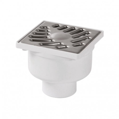 SIJ10IV põrandatrapp metallist restiga