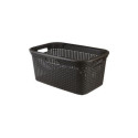 LAUNDRY BASKET RATTAN  45L  -BRN210-