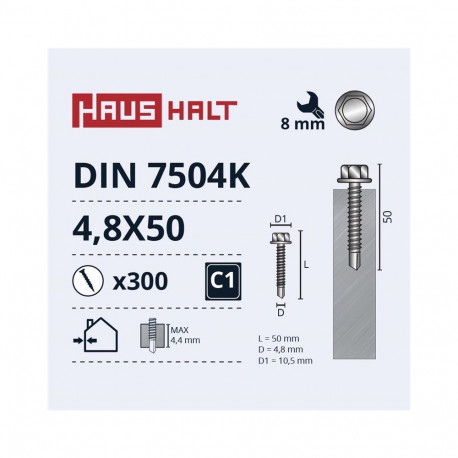 SELF SCREW 4.8X50 DIN7504K ZN (300)
