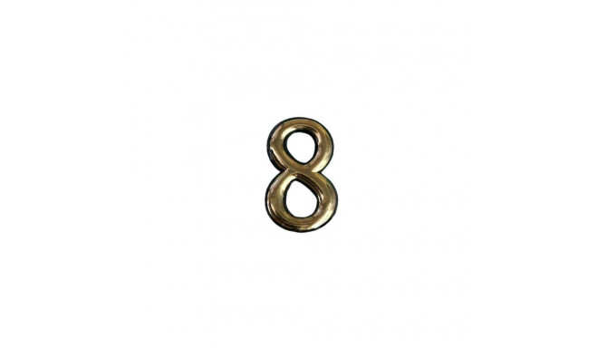 DOOR NUMBER GOLD 8 PLASTM