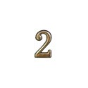 DOOR NUMBERGOLD 2 PLASTM