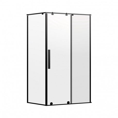 CABIN SHOWER SQUARE BLACK MAT 100x80x195