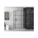 CABIN SHOWER SQUARE BLACK MAT 120x90x195