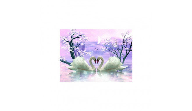 Diamond mosaic - Swan love