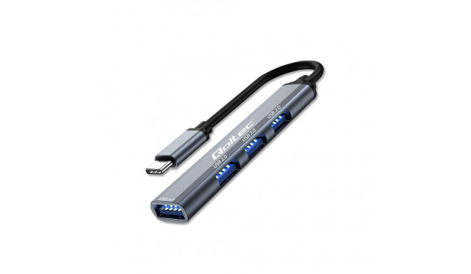 HUB adapter USB c 3.1 4in1, USB 3.0, 3x USB 2