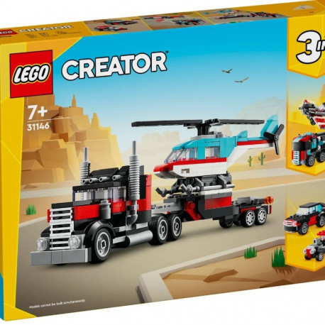 LEGO Creator 31146 treilerauto ja helikopter