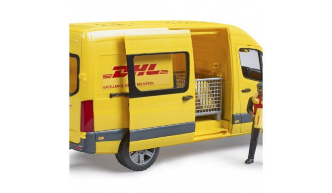 Bruder mängukomplekt MB Sprinter DHL buss koos kulleriga
