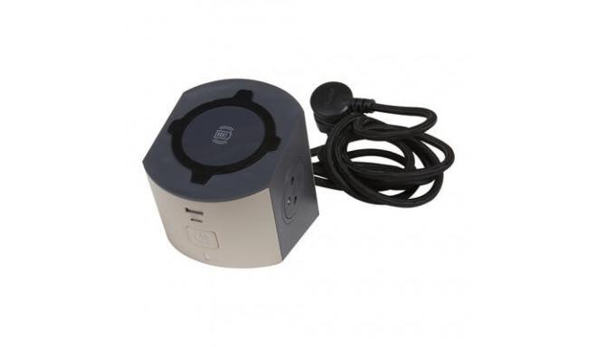 Pikendusjuhe 2x2P+Z induktsioon+USB A/C