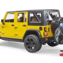 Bruder Jeep Wrangler with bicycle and figure