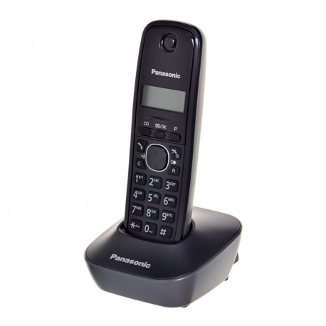 Panasonic KX-TG1611 must DECT lauatelefon numbrinäiduga
