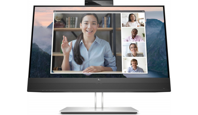 monitor E24mv G4 61cm (24 Zoll) FullHD IPS veebikaamera, must/hõbedane