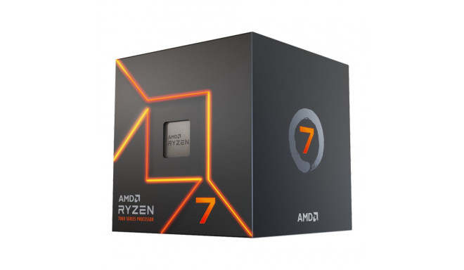 AMD CPU Desktop Ryzen 7 8C/16T 7700 (5.3GHz Max, 40MB,65W,AM5) box, with Radeon Graphics and Wraith 