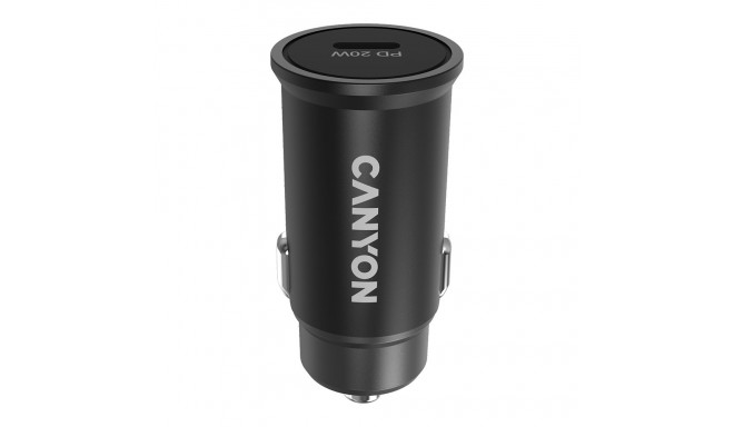 Canyon C-20, PD 20W Pocket size car charger, input: DC12V-24V, output: PD20W, support iPhone12 PD fa