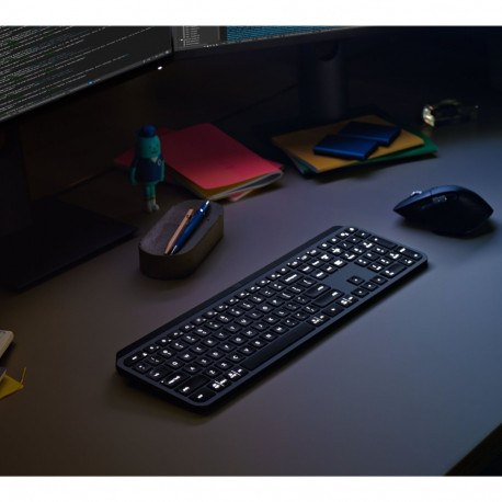 LOGITECH MX Keys for Business Keyboard backlit Bluetooth 2.4 GHz QWERTY Nordic graphite (PAN)