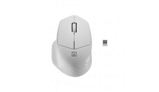 NATEC Wireless mouse Siskin 2 1600DPI Bluetooth 5.0 + 2.4Ghz white