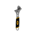 Adjustable Wrench with Plastic Handler Deli Tools EDL30108, 8" (silver)