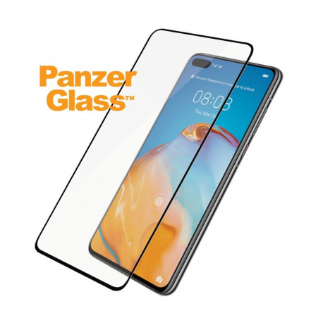 Ekraanikaitseklaas Huawei P40, ümbrisesõbralik, musta äärega, PanzerGlass