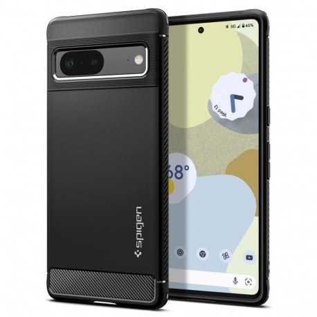 Kaitseümbris Rugged Armor, Google Pixel 7, must, Spigen