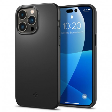 Kaitseümbris Thin Fit, Apple iPhone 14 Pro Max, must, õhuke, Spigen