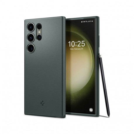 Kaitseümbris Thin Fit, Samsung Galaxy S23 Ultra, tumeroheline, õhuke, Spigen