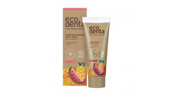 Hambapasta ECODENTA COSMOS ORGANIC Juicy fruit laste, 75ml (2 tk)