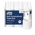 Tualettpaber Tork Soft Conventional T4, 34,72mx9,9cm, 3-kih, valge, 6 tk 3Re 110317