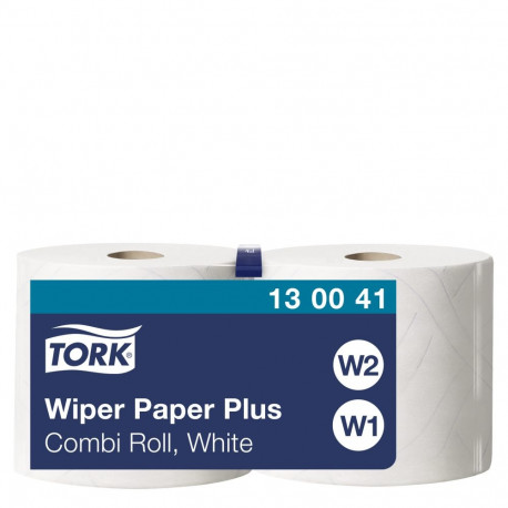 Tööstuslik rullpaber Tork Plus W1/W2, 255mx23,5cm, 2-kih, valge 130041 (2 tk)