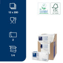 Salvrätikud Tork Advanced, 24x24cm, 2-kih, 200tk, valge 477534