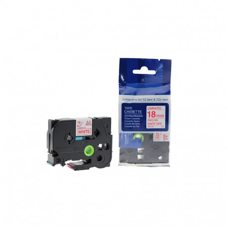 Markeerimislint Brother TZE-242, 18 mm x 8 m, punane/valge analoog