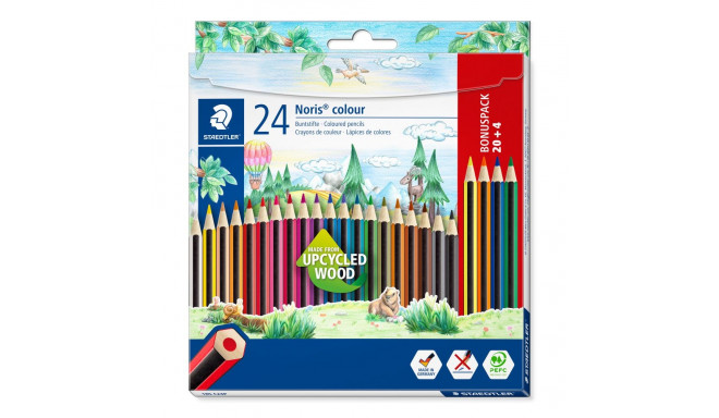 Värvipliiatsid Staedtler Noris Color 185, 24 tk.