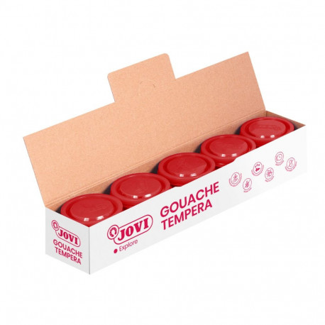 Guaššvärv JOVI Scholar, 5tk, punane, 35ml