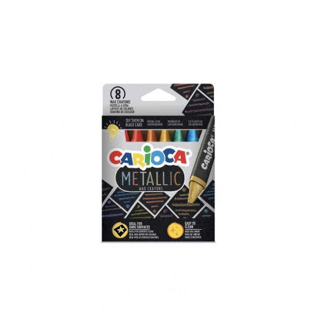 Vahakriidid CARIOCA Metallic 8 tk