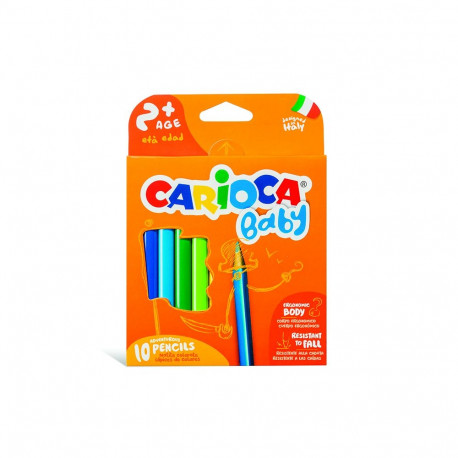 Värvipliiatsid CARIOCA Baby 2+, 10 tk
