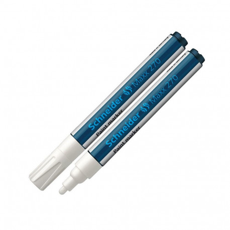Marker permanentne Schneider 270, 1-3mm valge