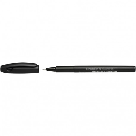 Tindipliiats Schneider Topliner 967, fiiberotsik, 0,4 mm must (2 tk)