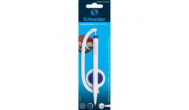 Kliendipastapliiats Schneider Klick-Fix-Pen 1.0mm korpus valge/tint sinine