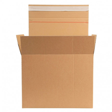 Pakkekast kleeplindiga, 285mm x 190mm x 180/150mm