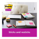 Märkmepaber Post-it® Super Sticky, Playful Colour, 76mm x 76mm, 6 tk