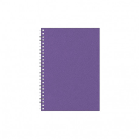 Spiraalköitega kaustik TIMER A5, kartong, täpp, lilla