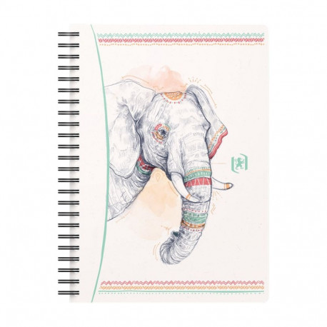 Spiraalköitega kaustik OXFORD  BOHO CHIC, A5, 60 lk, 90 gsm, jooneline