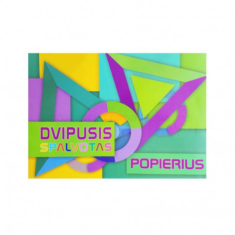 Värvipaber KRESKA, A4, 80 g / m2, 8 lehte