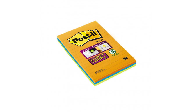 Märkmepaber Post-it Super Sticky, 101x152mm, 3 tk jooneline