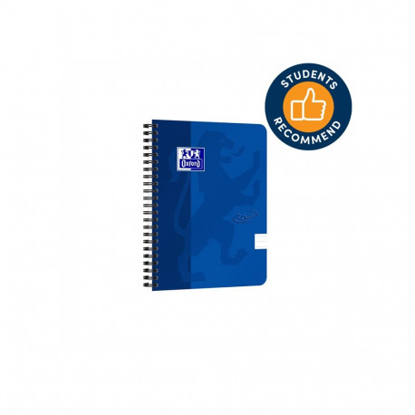 Kaustik OXFORD TOUCH, spiraalköitega, A5+, 70 lehte, jooneline, sinine