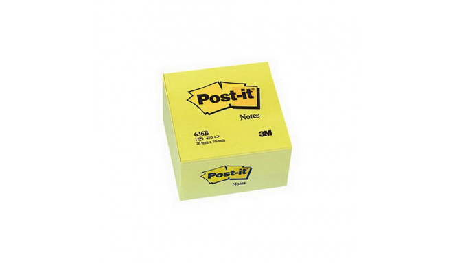 Märkmekuup Post-it 76x76mm, 450 lehte, kollane